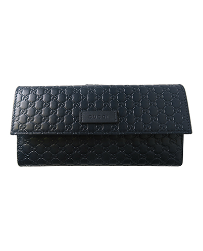 Gucci Micro Guccissima Long Wallet, front view